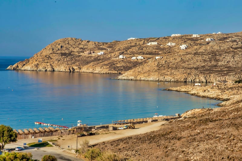 Rural Mykonos coastline for private island touring